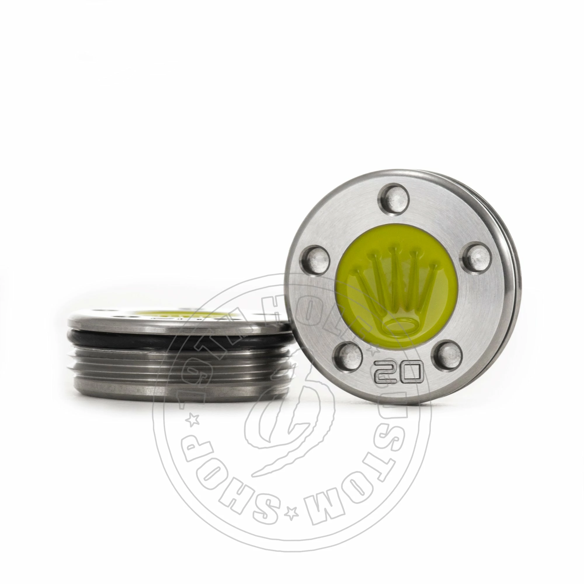 19th Hole Custom Shop 2 Of Weight For Scotty Cameron Putters, Royal Crown, Yellow 3 19th Hole Custom Shop 2 Of Weight For Scotty Cameron Putters, Royal Crown, Yellow