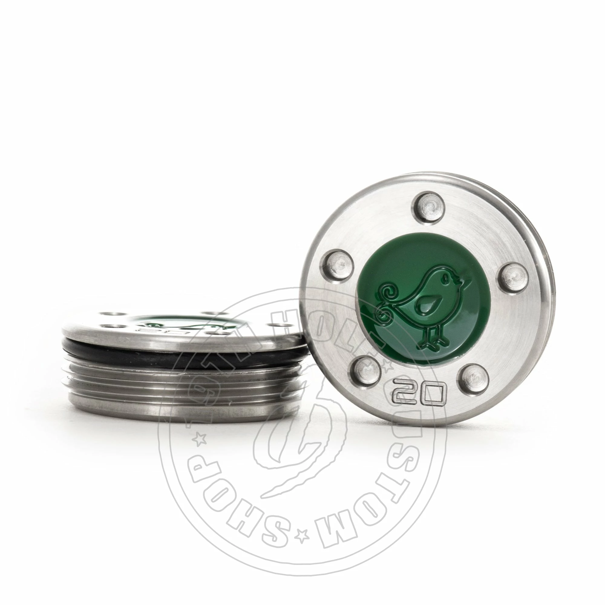 19th Hole Custom Shop 2 Of Weight For Scotty Cameron Putters, Birdie, Green 3 19th Hole Custom Shop 2 Of Weight For Scotty Cameron Putters, Birdie, Green