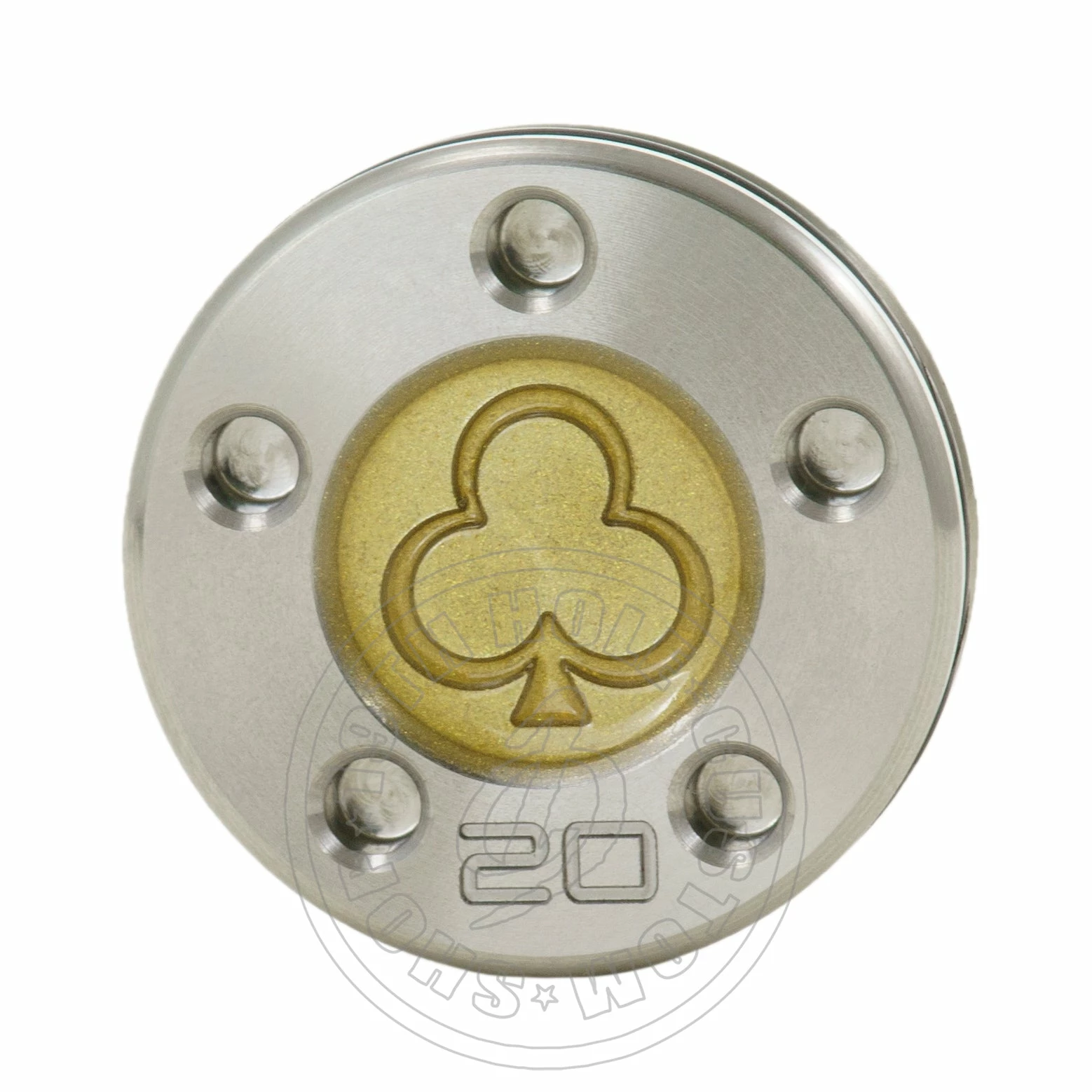 19th Hole Custom Shop Weight For Scotty Cameron Putters, Play Card Suits, Spades, Clubs, Gold 5 19th Hole Custom Shop Weight For Scotty Cameron Putters, Play Card Suits, Spades, Clubs, Gold - Image 3