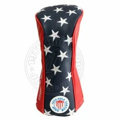 19th Hole Custom Shop US Flag Stars And Stripes Driver Head Cover, Blue/Red/White