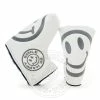 19th Hole Custom Shop Smile Face Head Cover For Blade And Midsize Mallet Putter, White