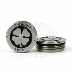 19th Hole Custom Shop 2 Of Deluxe Tour Style Weight For Scotty Cameron Putters, Lucky Clover, Black