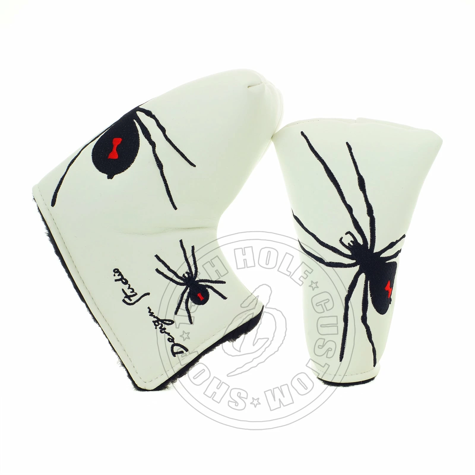 19th Hole Custom Shop Spider Head Cover For Blade And Midsize Mallet Putter, White 3 19th Hole Custom Shop Spider Head Cover For Blade And Midsize Mallet Putter, White