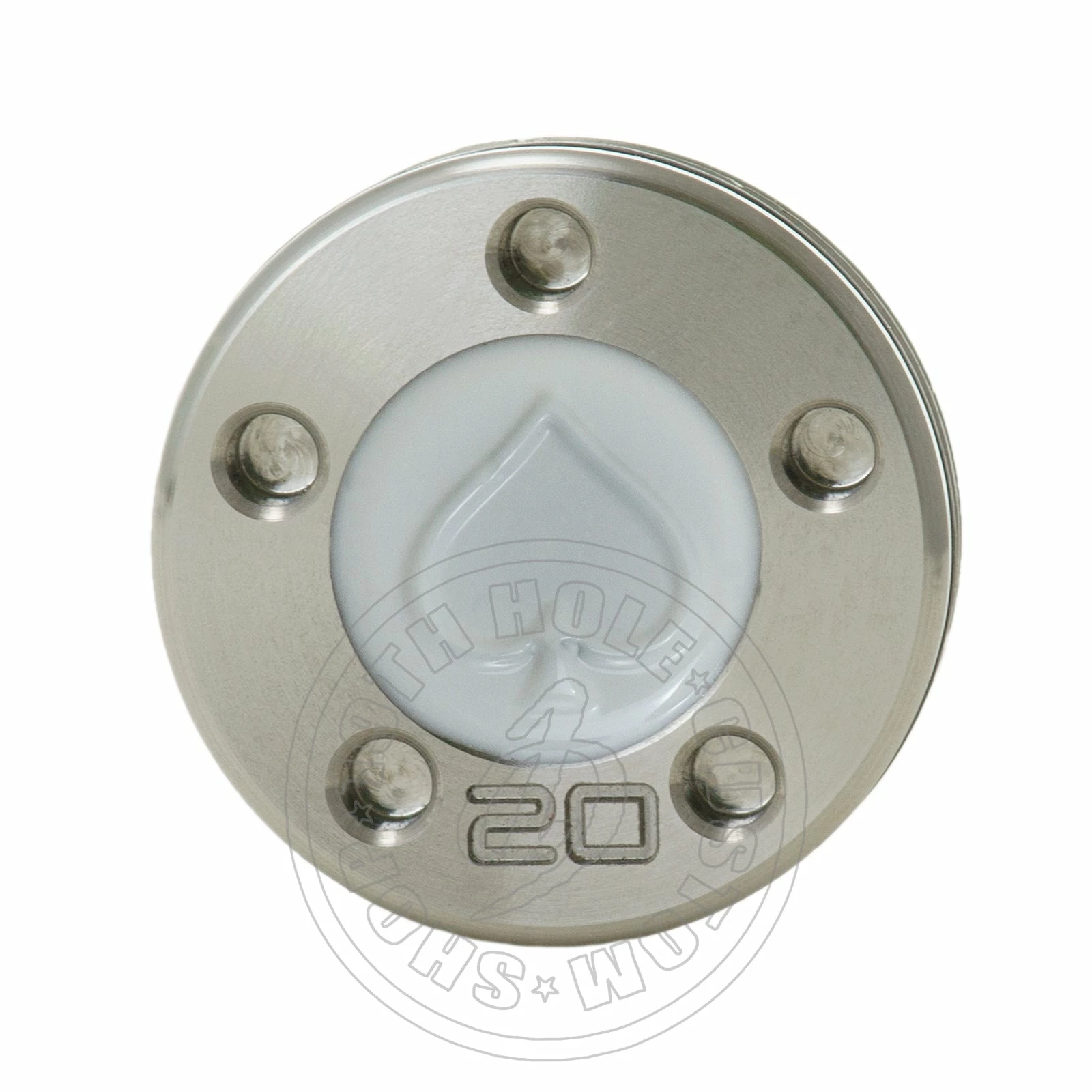 19th Hole Custom Shop Weight For Scotty Cameron Putters, Play Card Suits, Spades, Clubs, White 4 19th Hole Custom Shop Weight For Scotty Cameron Putters, Play Card Suits, Spades, Clubs, White - Image 2