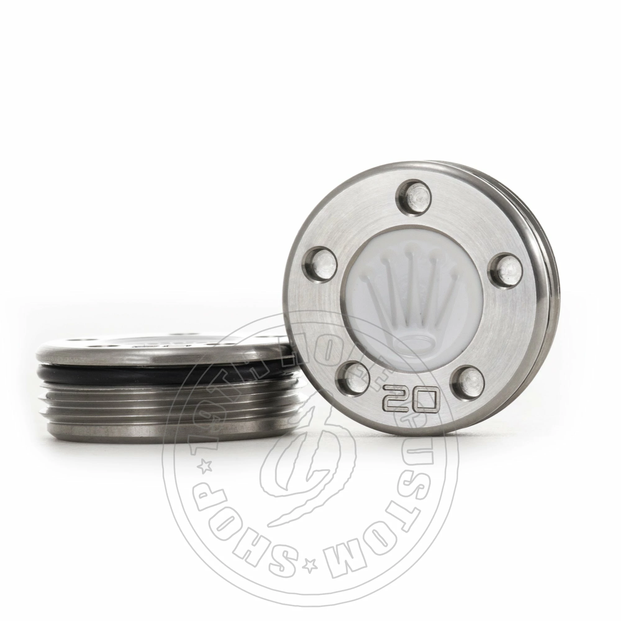 19th Hole Custom Shop 2 Of Weight For Scotty Cameron Putters, Royal Crown, White 3 19th Hole Custom Shop 2 Of Weight For Scotty Cameron Putters, Royal Crown, White