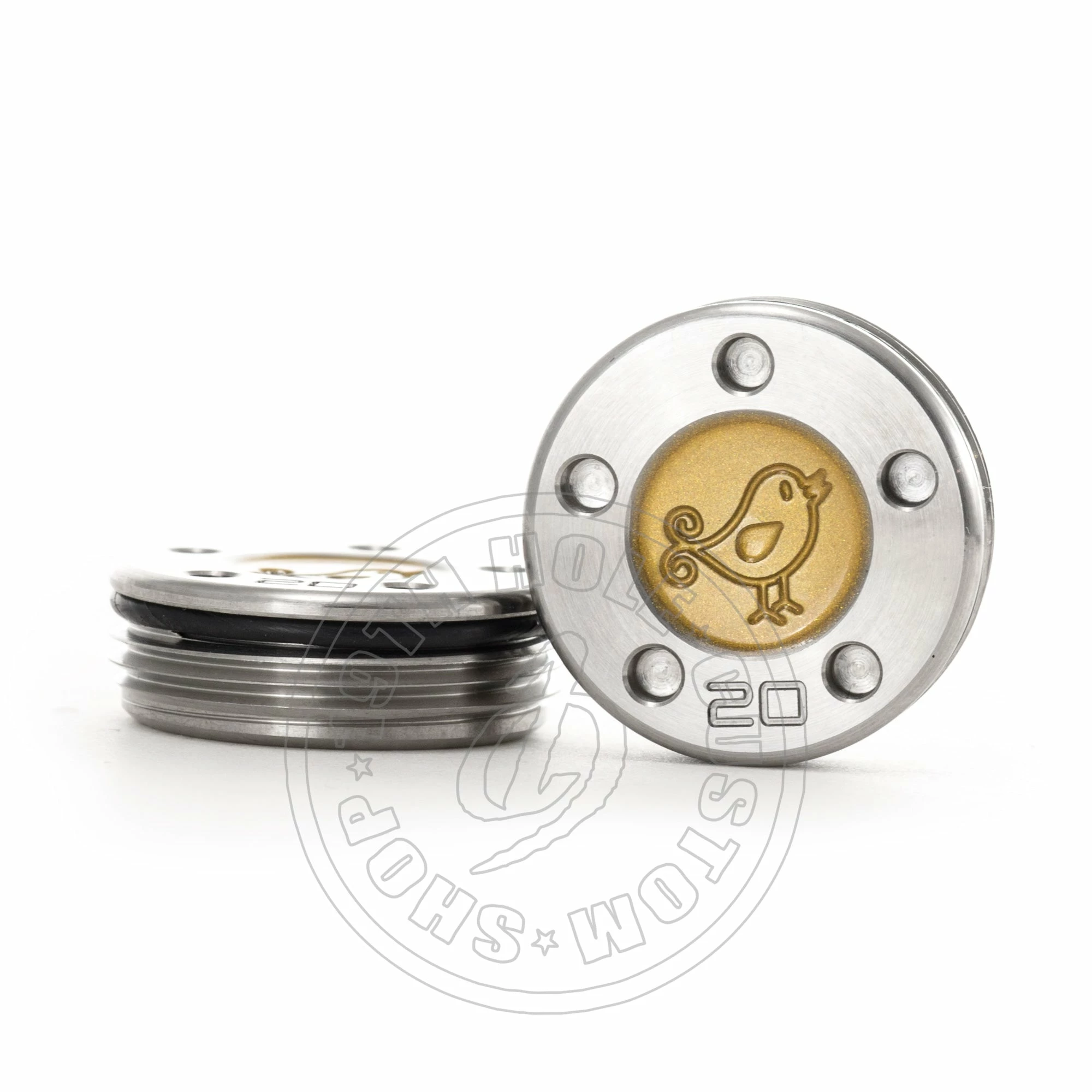 19th Hole Custom Shop 2 Of Weight For Scotty Cameron Putters, Birdie, Gold 3 19th Hole Custom Shop 2 Of Weight For Scotty Cameron Putters, Birdie, Gold