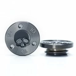 19thHoleCustomShop 2 Of Skull Weight For TaylorMade TP, Spider FCG, Truss, And Spider Mini Putters, Black