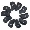 19th Hole Custom Shop 10 Pc/Set PU Golf Iron Club Head Cover, I3-i9, SW, AW, PW, Black -Golf Bag Sales 2023 1l 5de378b8 f72f 450b 8b62 40d78b2f5ff0