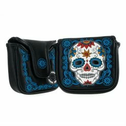 19th Hole Custom Shop Dia De Los Muertos Sugar Skull High-MOI Mallet Putter Headcover, Black