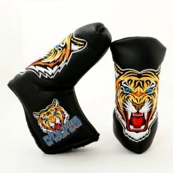 19th Hole Custom Shop Tiger Headcover For Blade Putter, Black