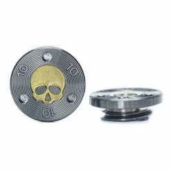 19thHoleCustomShop 2 Of Skull Weight For TaylorMade TP, Spider FCG, Truss, And Spider Mini Putters, Gold