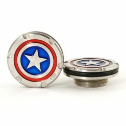 19th Hole Custom Shop 2 Of Mallet Weight, Deluxe Tour Style, For Scotty Cameron Putters, Captain America