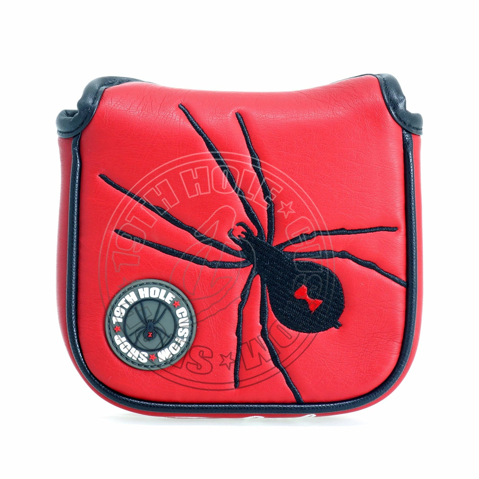 19th Hole Custom Shop Spider High-MOI Mallet Putter Headcover, Heel Shaft, Red 4 19th Hole Custom Shop Spider High-MOI Mallet Putter Headcover, Heel Shaft, Red - Image 2