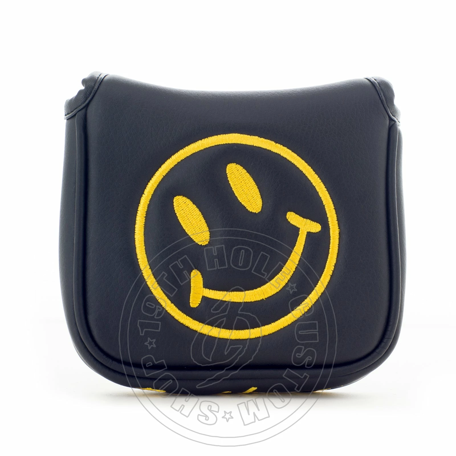 19th Hole Custom Shop Smile Face High MOI Mallet Putter Headcover, Heel Shafted, Black 4 19th Hole Custom Shop Smile Face High MOI Mallet Putter Headcover, Heel Shafted, Black - Image 2