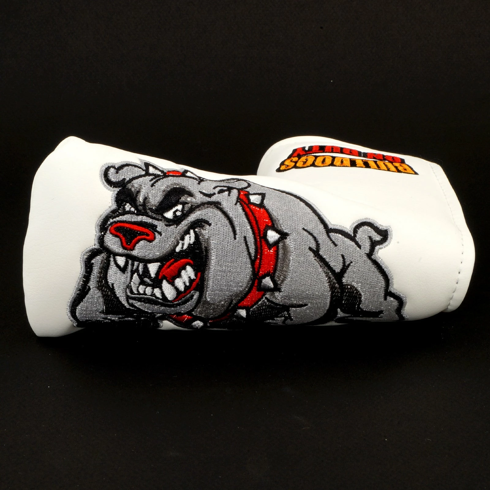 19th Hole Custom Shop Bulldog Head Cover For Blade Putter, White 6 19th Hole Custom Shop Bulldog Head Cover For Blade Putter, White - Image 4