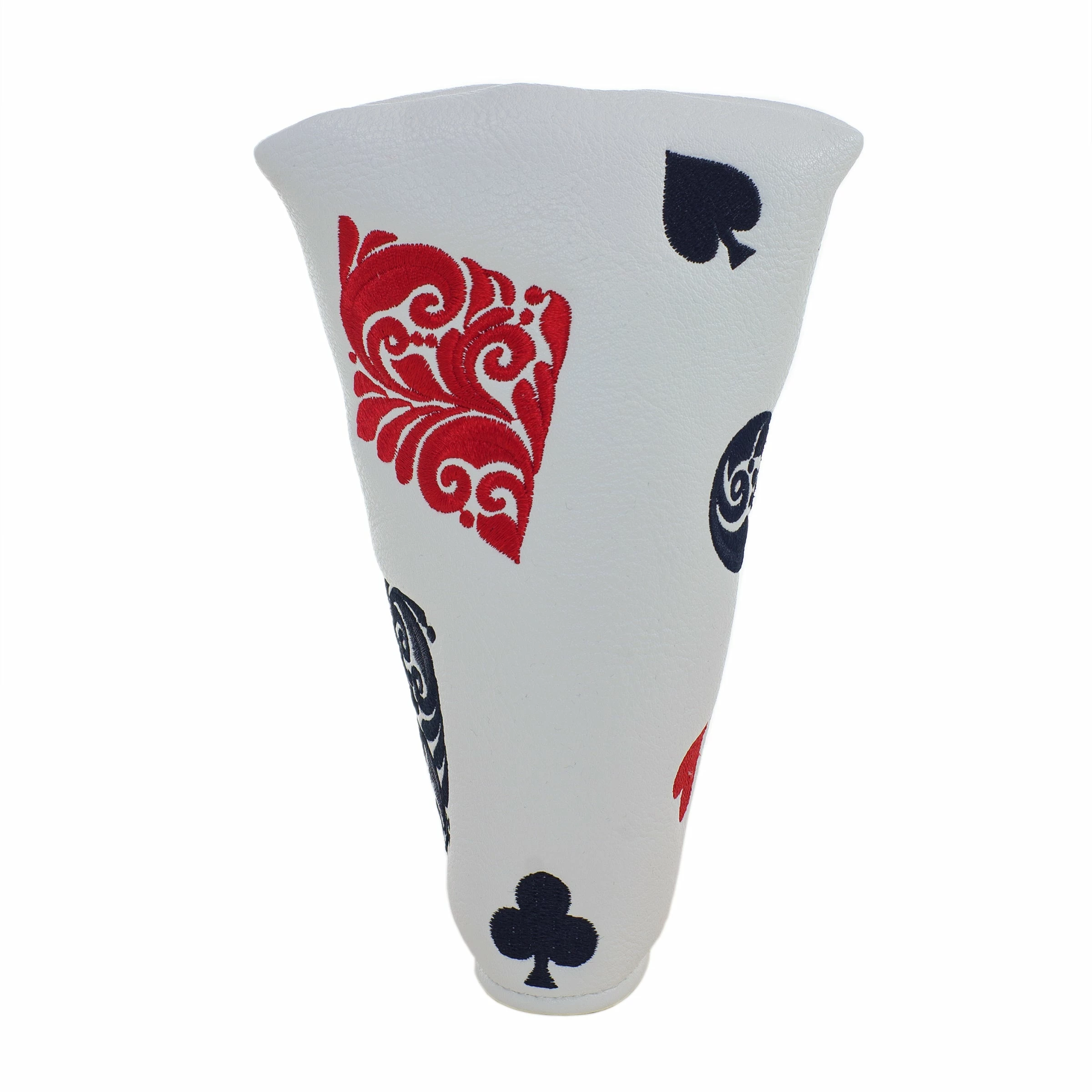 19th Hole Custom Shop Playing Card Blade And Mid Mallet Putter Headcover, White 4 19th Hole Custom Shop Playing Card Blade And Mid Mallet Putter Headcover, White - Image 2