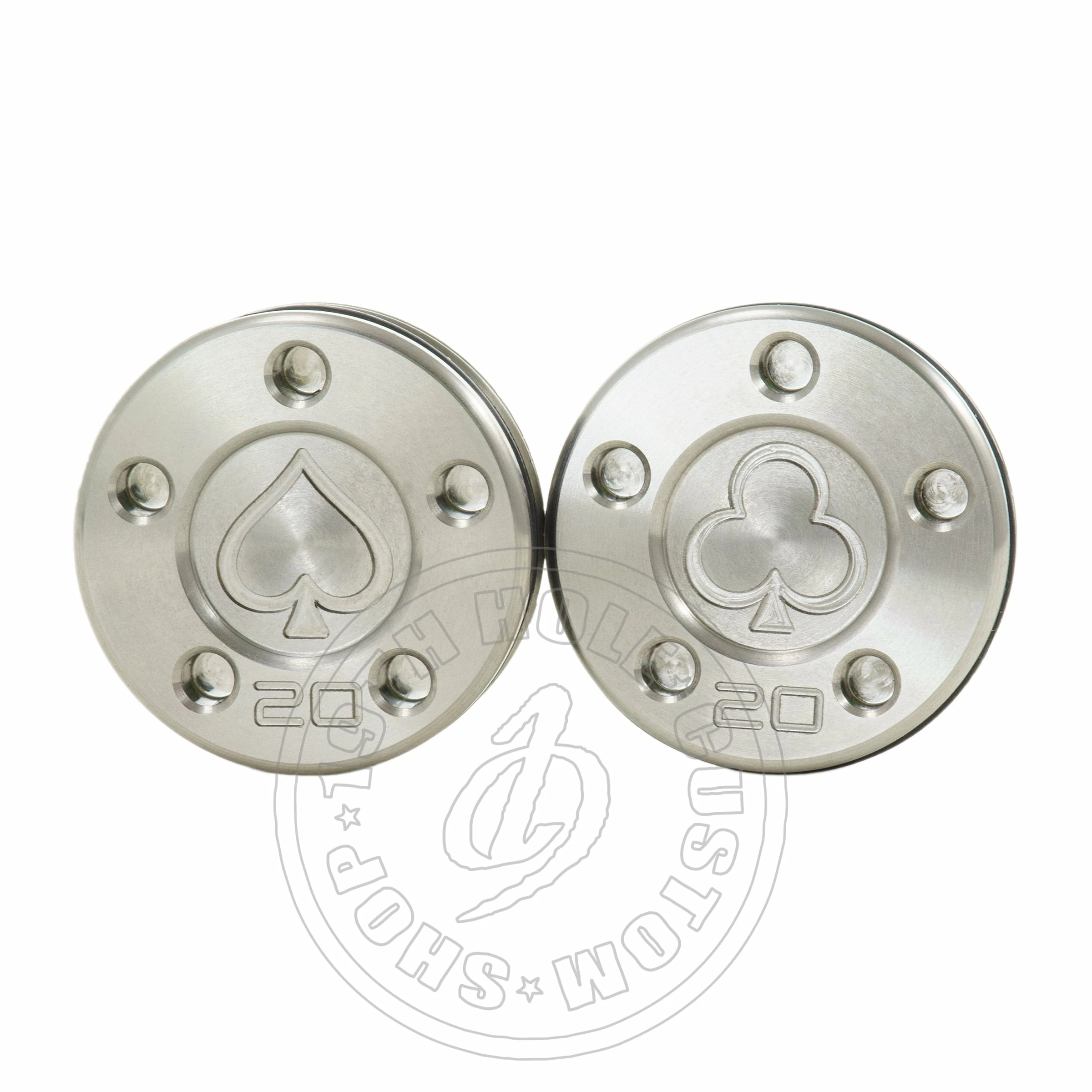 19th Hole Custom Shop Weight For Scotty Cameron Putters, Playcard Suits, Spades, Clubs, Unpainted 3 19th Hole Custom Shop Weight For Scotty Cameron Putters, Playcard Suits, Spades, Clubs, Unpainted