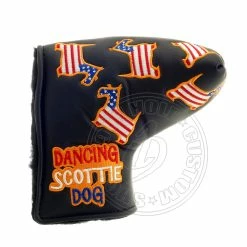 19th Hole Custom Shop US Flag Dancing Scottie Dog Head Cover For Blade And Midsize Mallet Putter, Black -Golf Bag Sales 2023 3 232c0c4c 25b5 4173 8792 30c51677cbac