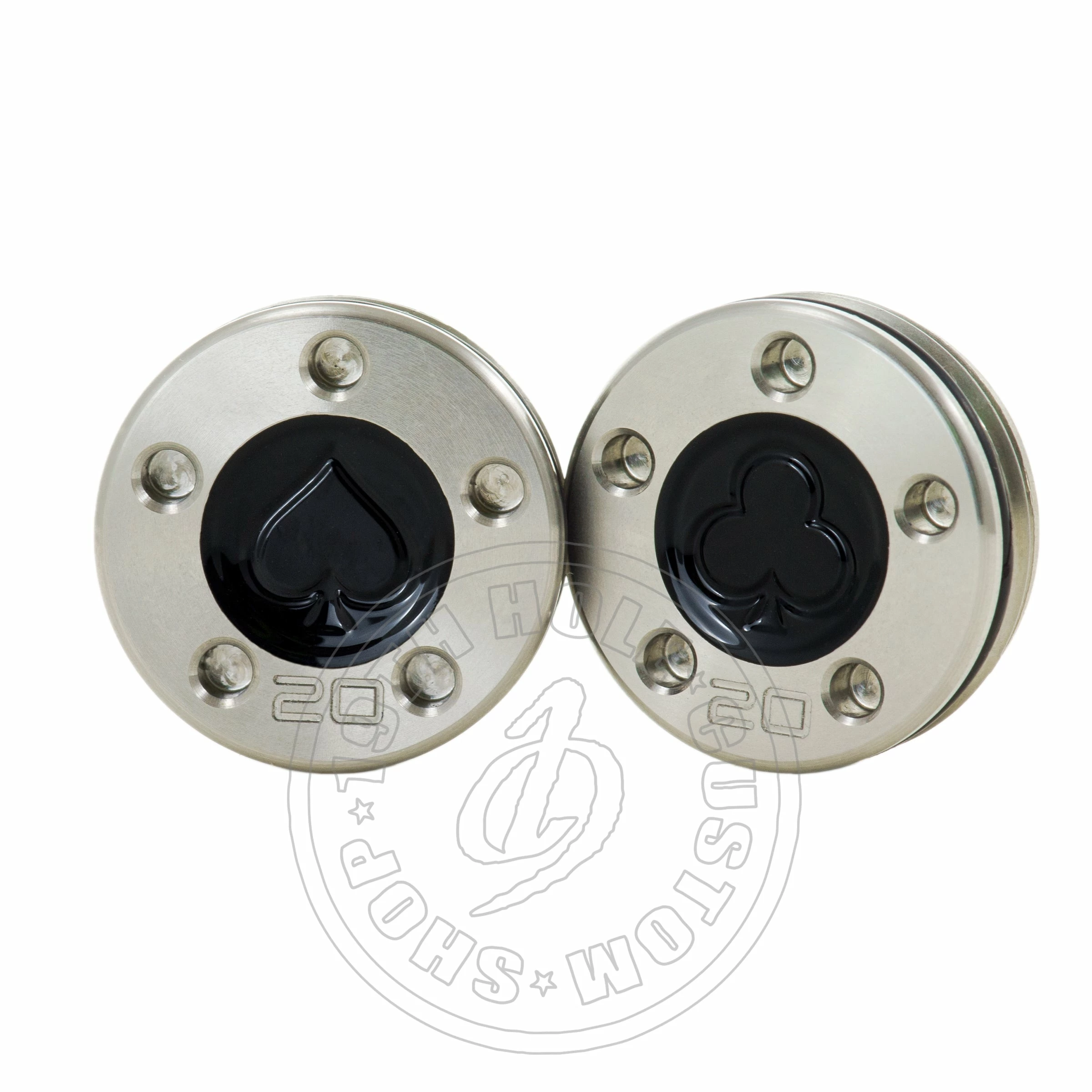 19th Hole Custom Shop Weight For Scotty Cameron Putters, Play Card Suits, Spades, Clubs, Black 3 19th Hole Custom Shop Weight For Scotty Cameron Putters, Play Card Suits, Spades, Clubs, Black