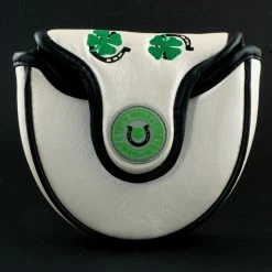 19th Hole Custom Shop 4-Leaf Clover And Horseshoe Mallet Putter Head Cover, Heel Shafted, White -Golf Bag Sales 2023 3l 4e0d0783 ee5b 470a a966 6a698a73c5e0
