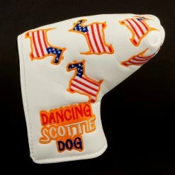 19th Hole Custom Shop US Flag Dancing Scottie Dog Head Cover For Blade And Midsize Mallet Putter, White -Golf Bag Sales 2023 3l 78acacaa fa28 4040 be6b 74148e380da2