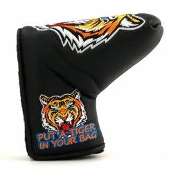 19th Hole Custom Shop Tiger Head Cover For Blade And Midsize Mallet Putter, Black 9 19th Hole Custom Shop Tiger Head Cover For Blade And Midsize Mallet Putter, Black -Golf Bag Sales 2023 3l bb3ebe73 ea84 4b69 90e0 d088e27effbf