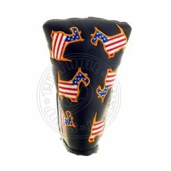 19th Hole Custom Shop US Flag Dancing Scottie Dog Head Cover For Blade And Midsize Mallet Putter, Black -Golf Bag Sales 2023 4 c08ef2e3 ad7a 409a b75f 3a7d29b446ba