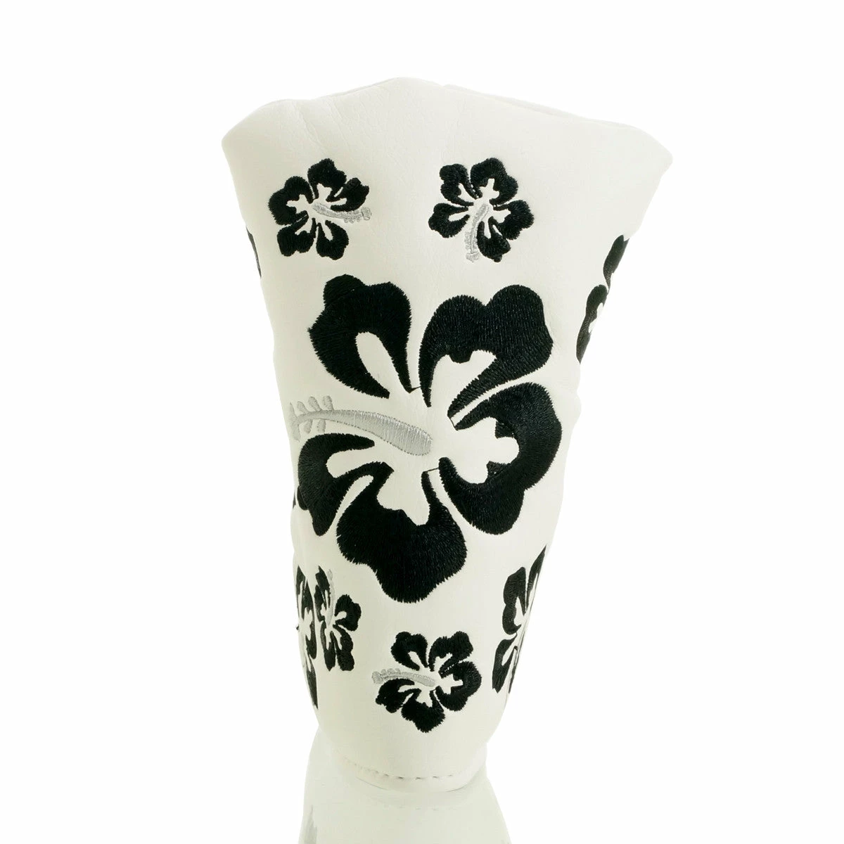 19th Hole Custom Shop Hibiscus Head Cover For Blade And Midsize Mallet Putter, White 6 19th Hole Custom Shop Hibiscus Head Cover For Blade And Midsize Mallet Putter, White - Image 4
