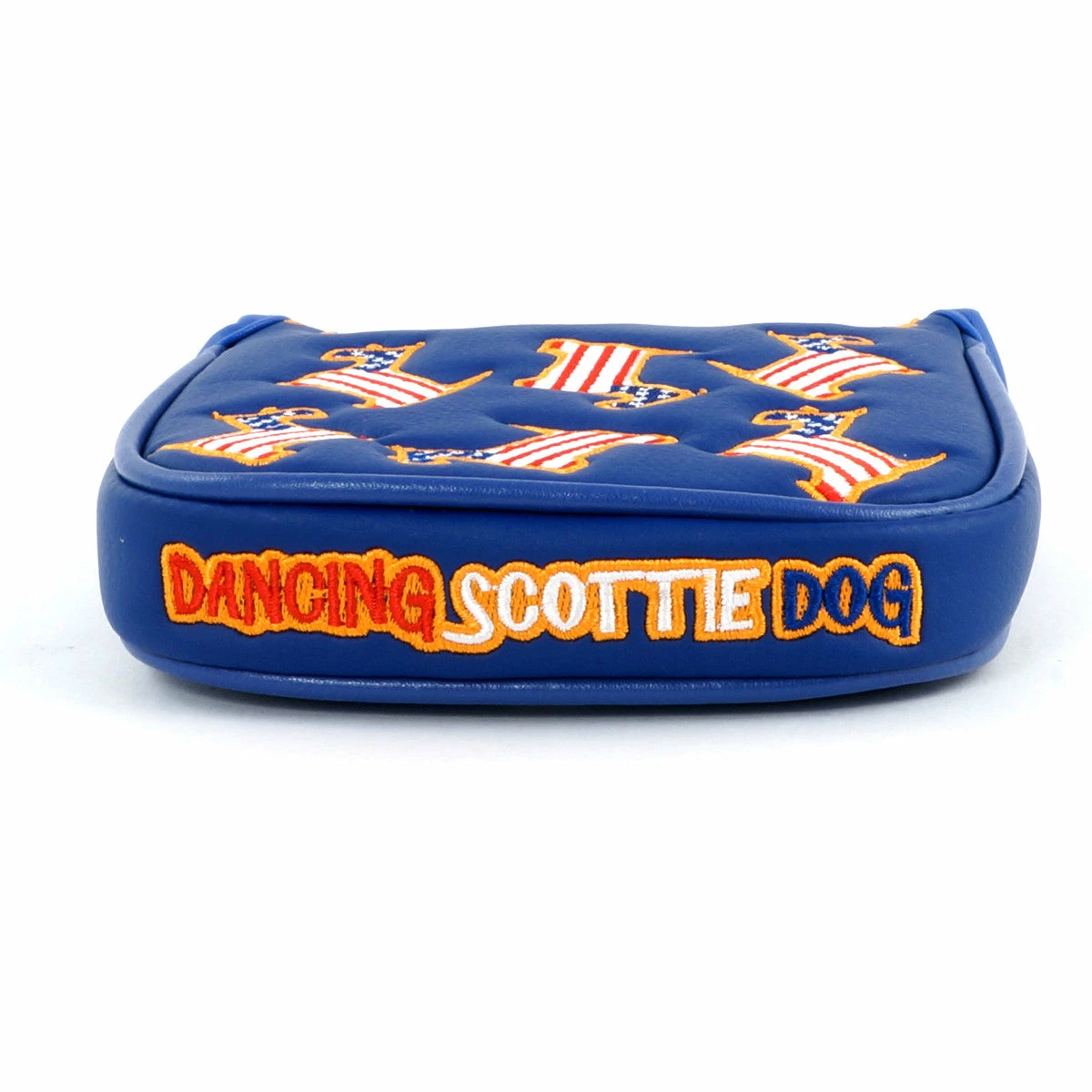 19th Hole Custom Shop US Flag Dancing Scottie Dog Mallet Putter Headcover, Blue 6 19th Hole Custom Shop US Flag Dancing Scottie Dog Mallet Putter Headcover, Blue - Image 4
