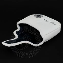 19th Hole Custom Shop Skull & Rose High MOI Mallet Putter Head Cover, Heel Shafted, White -Golf Bag Sales 2023 5