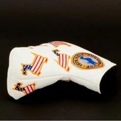19th Hole Custom Shop US Flag Dancing Scottie Dog Head Cover For Blade And Midsize Mallet Putter, White -Golf Bag Sales 2023 5l 10746564 8b00 4962 8fed 37bd44838428