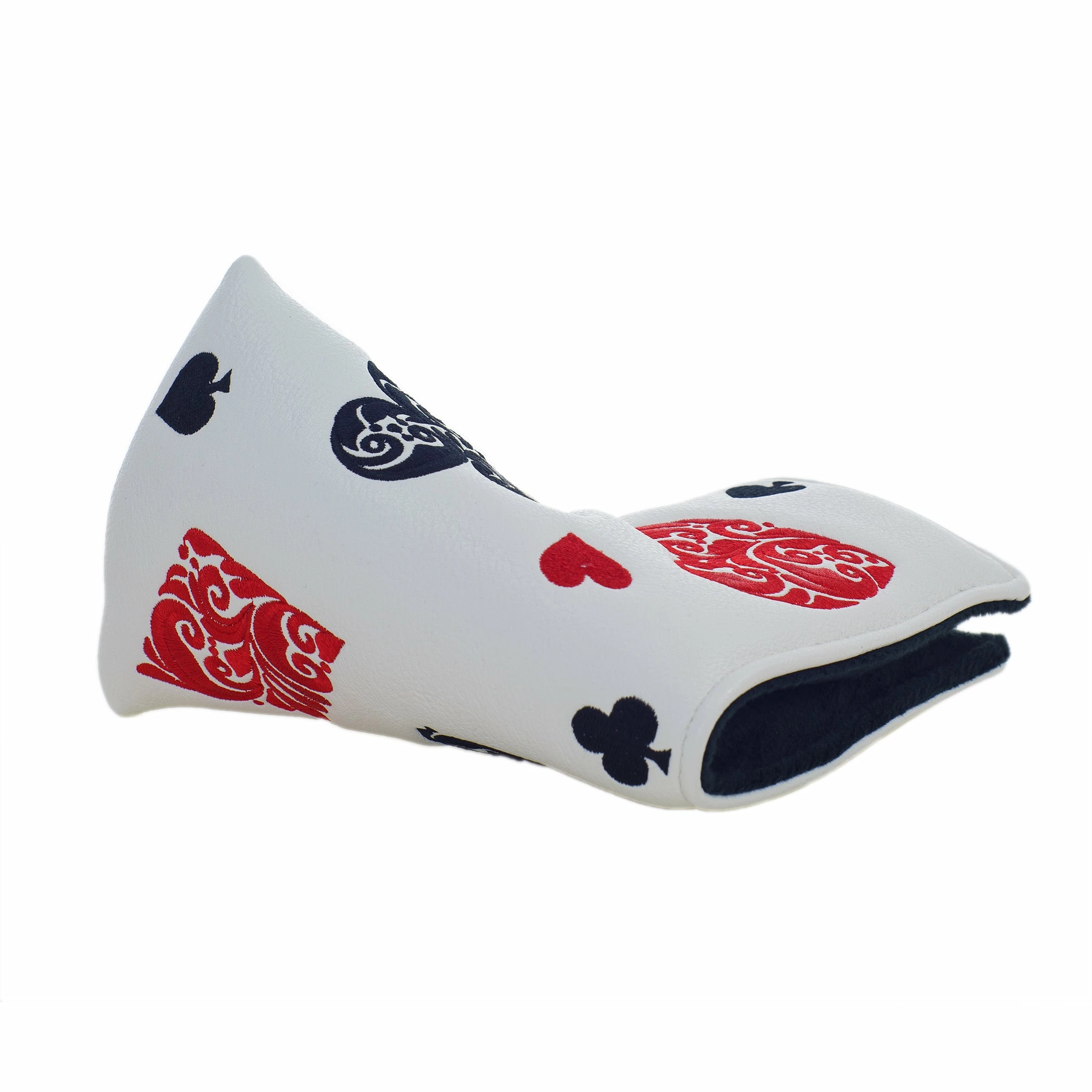 19th Hole Custom Shop Playing Card Blade And Mid Mallet Putter Headcover, White 7 19th Hole Custom Shop Playing Card Blade And Mid Mallet Putter Headcover, White - Image 5