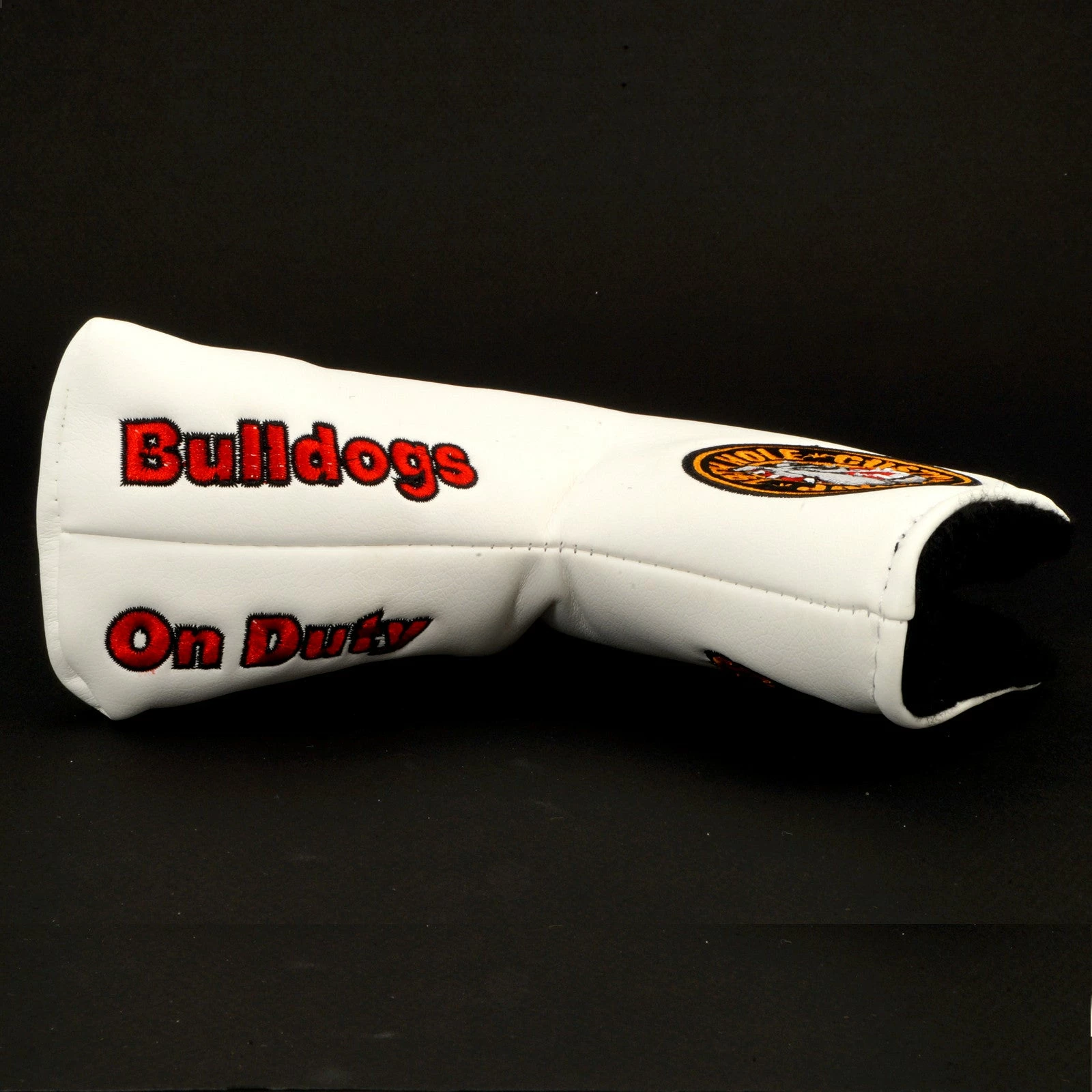 19th Hole Custom Shop Bulldog Head Cover For Blade Putter, White 7 19th Hole Custom Shop Bulldog Head Cover For Blade Putter, White - Image 5