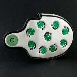 19th Hole Custom Shop 4-Leaf Clover And Horseshoe Mallet Putter Head Cover, Heel Shafted, White -Golf Bag Sales 2023 5l aba955d5 a955 430a a6d7 8f51374e3c32