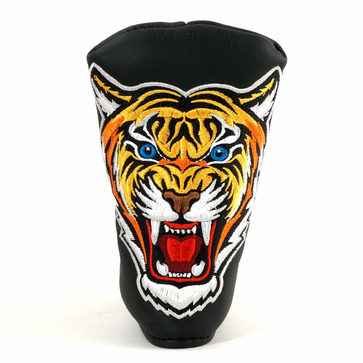 19th Hole Custom Shop Tiger Head Cover For Blade And Midsize Mallet Putter, Black 6 19th Hole Custom Shop Tiger Head Cover For Blade And Midsize Mallet Putter, Black - Image 4
