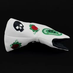 19th Hole Custom Shop Skull And Rose Head Cover For Blade And Midsize Mallet Putter, White -Golf Bag Sales 2023 6l c0006f67 ff8b 49db 9b87 8b62c2ab8589