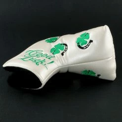 19th Hole Custom Shop Clover And Horseshoe Head Cover For Blade And Midsize Mallet Putter, White -Golf Bag Sales 2023 7l ee3e4c22 802c 41d4 ae04 96c86e247ac6