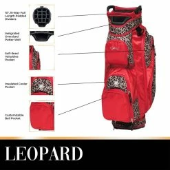 Glove It Women's Leopard 14-Way Cart Bag '21 -Golf Bag Sales 2023 9436968 800 auto