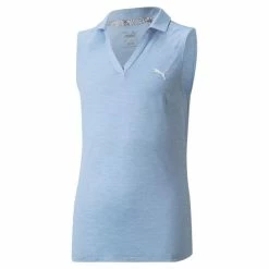 PUMA Girls' Heather Sleeveless Polo