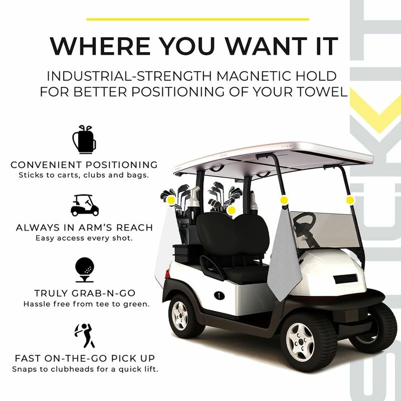 Stick It STICKIT Magnetic Towel - Gray 5 Stick It STICKIT Magnetic Towel - Gray - Image 3