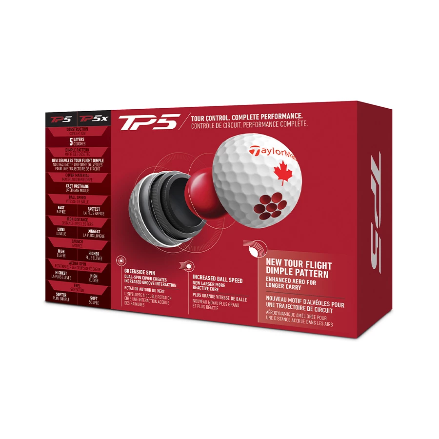 TaylorMade TP5 Canada Edition 6 Pack 5 TaylorMade TP5 Canada Edition 6 Pack - Image 3