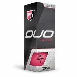 Wilson Duo Optix Golf Balls - Pink -Golf Bag Sales 2023 wilson duo optix pink 3